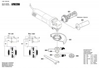 Bosch 3 601 H22 000 Gws 11-125 Ci Angle Grinder 230 V / Eu Spare Parts